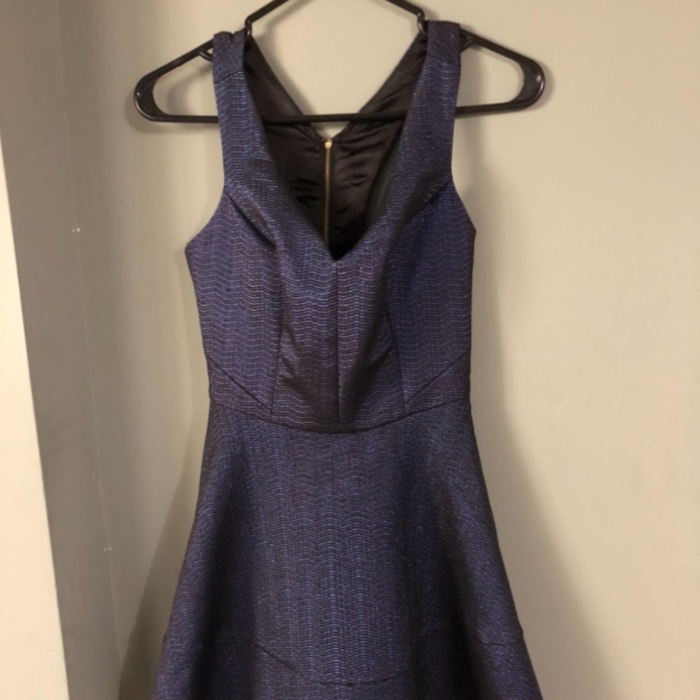 EXPRESS navy blue sparkle dress